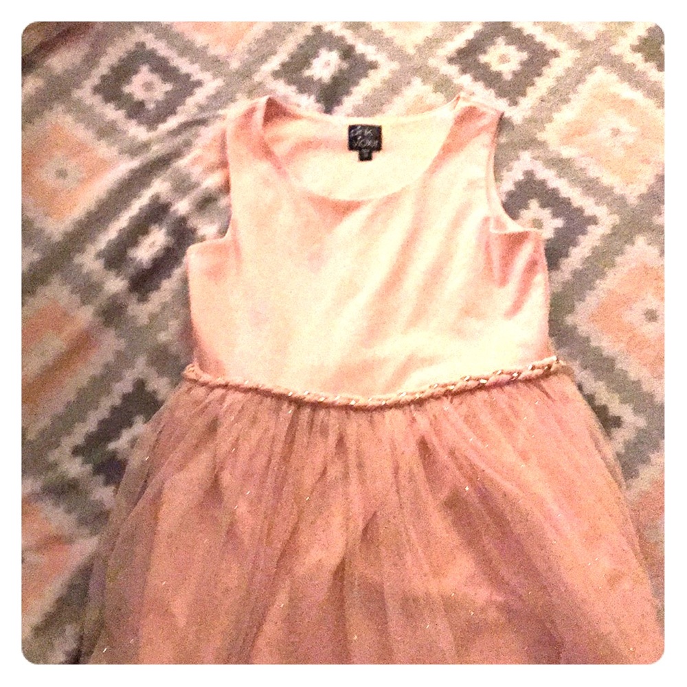 Pink and gold dress